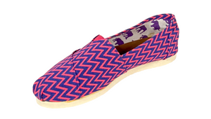 Yoki College-66 Women Zigzag Print Slip-On Casual Flats