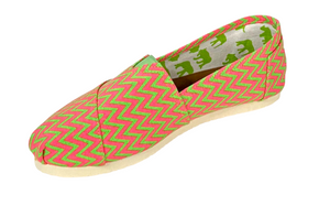 Yoki College-66 Women Zigzag Print Slip-On Casual Flats