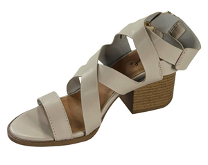 Qupid Core-49 Strappy Block Heel Sandals for Women
