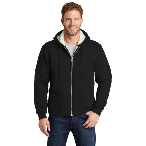 CornerStone Heavyweight Sherpa-Lined Hooded Fleece Jacket. CS625