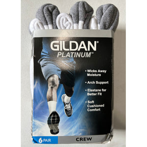 Gildan GP751 Platinum Crew Socks - 6 packs