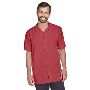 Harriton Men's Bahama Cord Camp Shirt