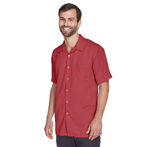 Harriton Men's Bahama Cord Camp Shirt