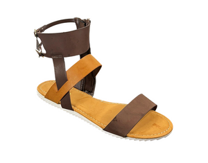 Bamboo Hearten-15 Women Gladiator Flat Sandals with Ankle Strap