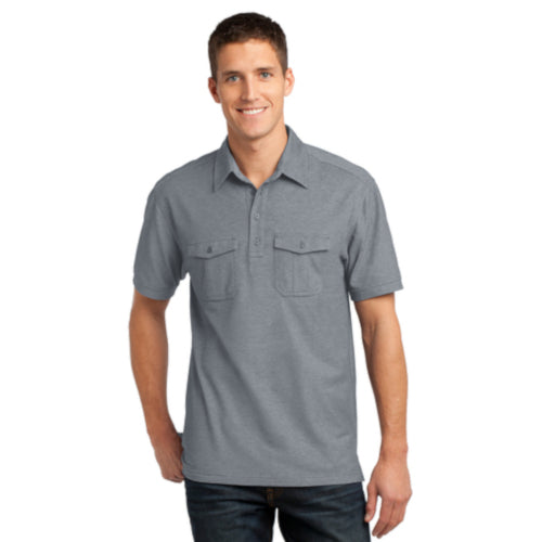 Port Authority Oxford Pique Double Pocket Polo K557