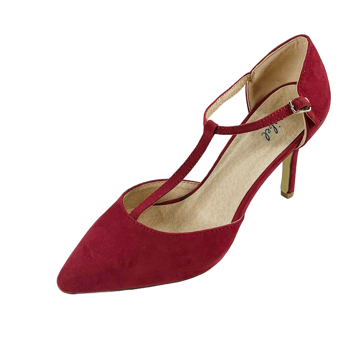 Bonnibel Karla-2 Women's Pointed Toe T-Strap Heels