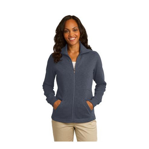 Port Authority Ladies Slub Fleece Full-Zip Jacket. L293