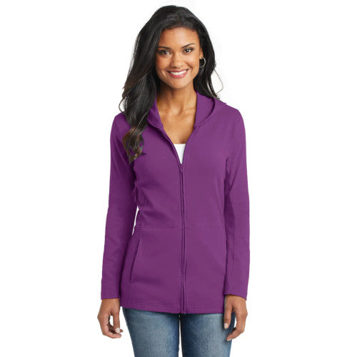 Port Authority Ladies Modern Stretch Cotton Full-Zip Jacket. L519