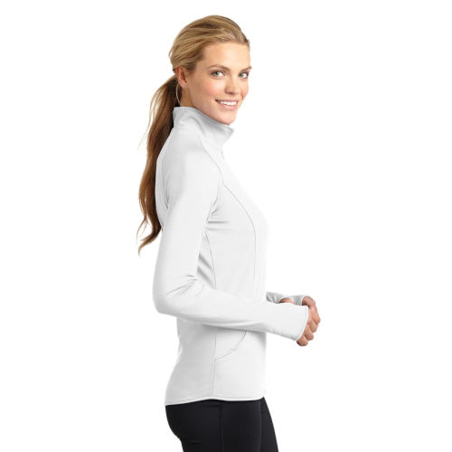 Sport-Tek Ladies Sport-Wick Stretch 1/2-Zip Pullover. LST850