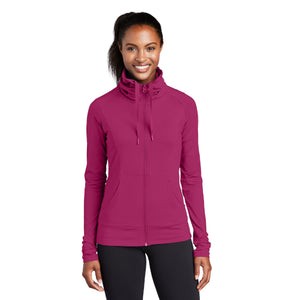 Sport-Tek Ladies Sport-Wick Stretch Full-Zip Jacket. LST852