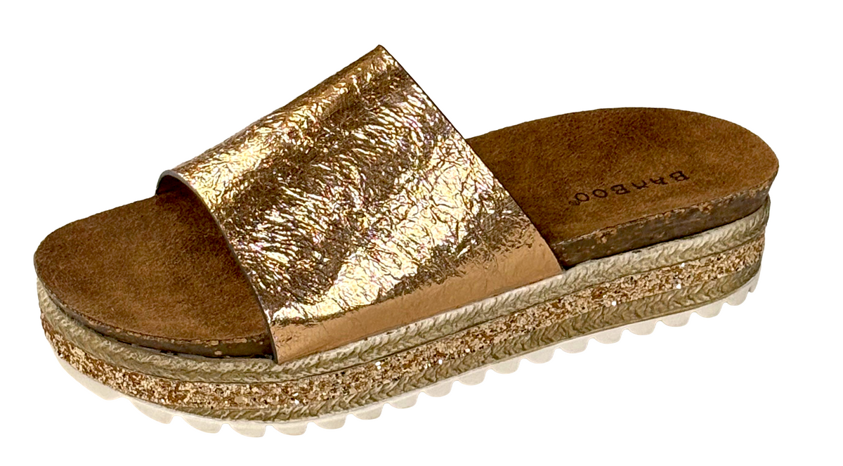 Bamboo Lacey-04S Women’s Platform Slide Sandals