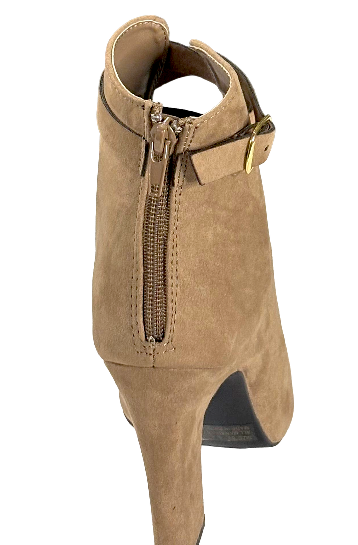 Qupid Lite-04 Lace-Up Peep Toe Ankle Bootie Heels