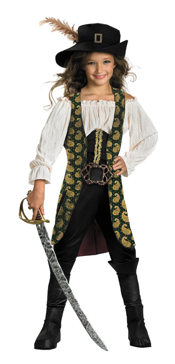 Angelica Costume Kids Pirates of the Caribbean Halloween Fancy Dress