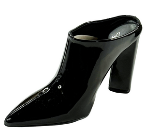 Qupid Miss-40 Women’s Patent Leather Mule Heels Pointed Toe