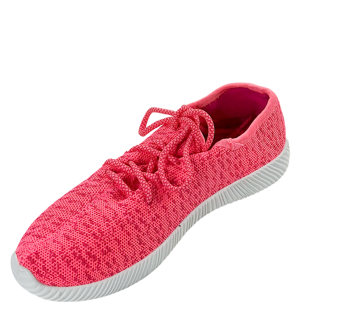 Qupid Nacara-02 Women’s Knit Lace-Up Athletic Sneakers