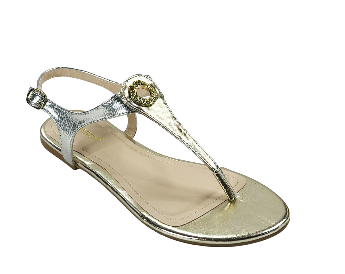 Bamboo Nadya-30 Women’s T-Strap Flat Sandals
