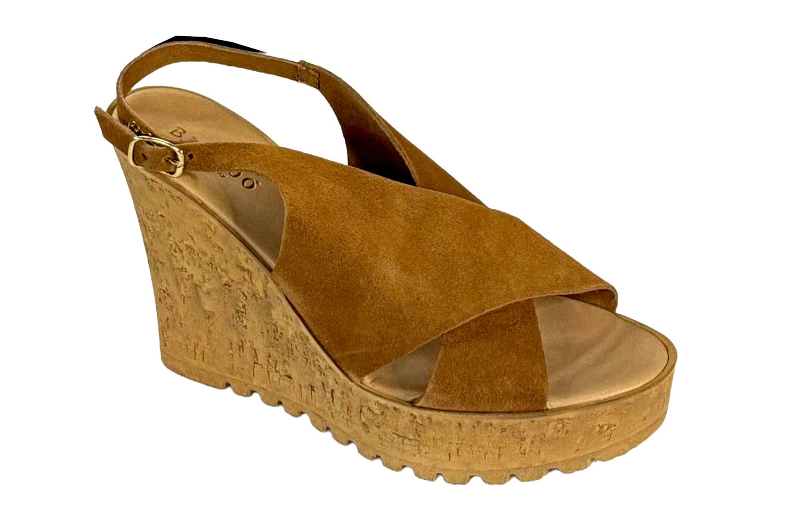 Bamboo Norra-05S Women's Cork Wedge Platform Sandals