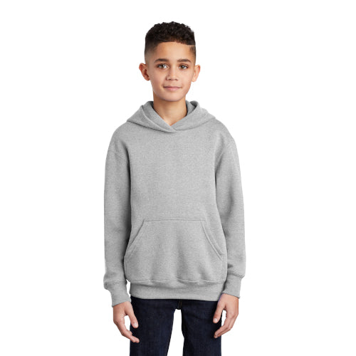 Port & Company - Youth Core Fleece Pullover Hooded Sweatshirt.  PC90YH