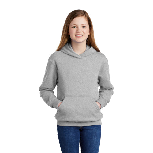 Port & Company - Youth Core Fleece Pullover Hooded Sweatshirt.  PC90YH