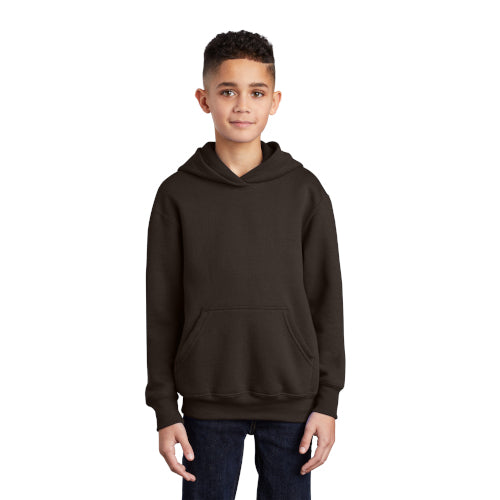 Port & Company - Youth Core Fleece Pullover Hooded Sweatshirt.  PC90YH