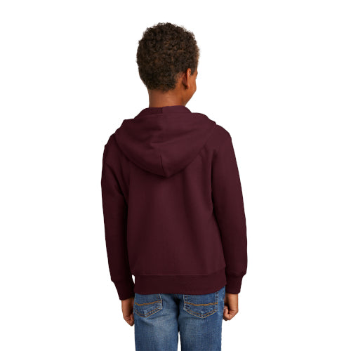 Port & Company - Youth Core Fleece Full-Zip Hooded Sweatshirt.  PC90YZH