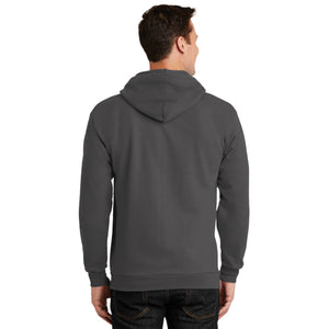 Port & Company Tall Essential Fleece Full-Zip Hooded Sweatshirt. PC90ZHT