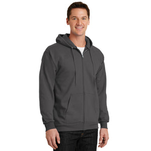 Port & Company Tall Essential Fleece Full-Zip Hooded Sweatshirt. PC90ZHT