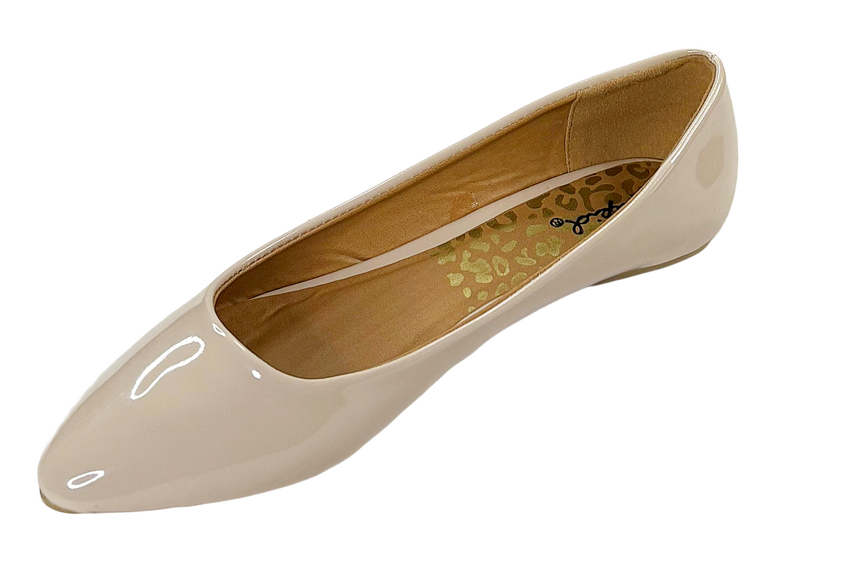 Qupid Pika-01XX Women’s Pointed Toe Flats Shoes