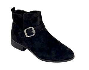 Bamboo Play-14S Women's Buckled Ankle Boots Low Heel