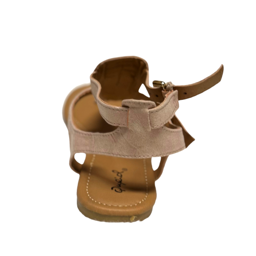 Qupid Archer-506 Fishtail Thong Sandal with Ankle Strap