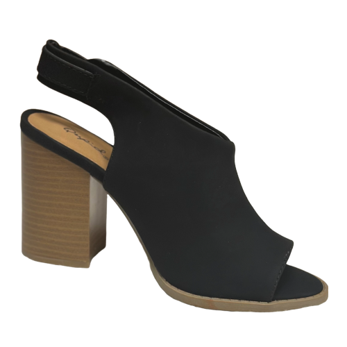 Qupid Brammer-12 Chunky Heels