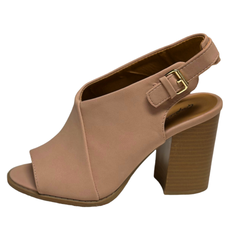 Qupid Brammer-12 Chunky Heels