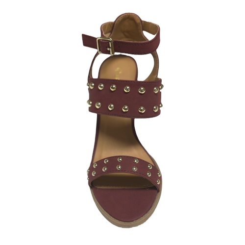 Qupid Brammer-30 Studded Chunky Heels