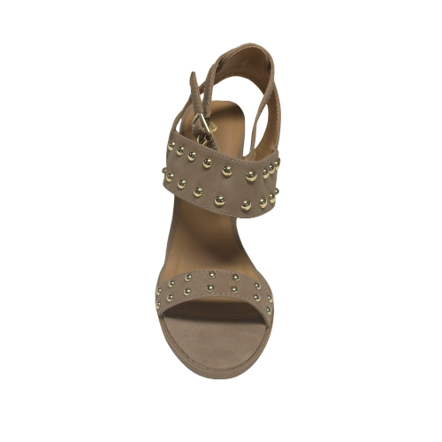 Qupid Brammer-30 Studded Chunky Heels