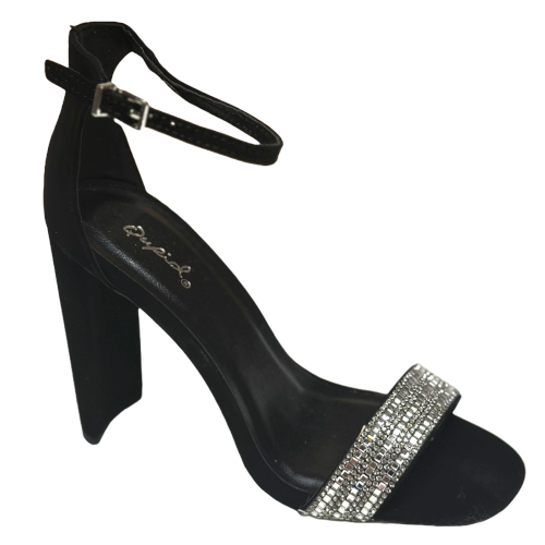 Qupid Elsi-10 Classic and Chic Toe Band High Heel with Ankle Strap Sandal