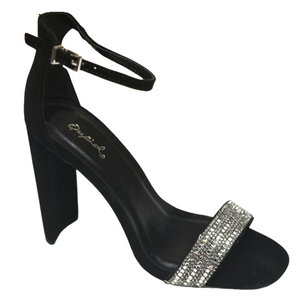 Qupid Elsi-10 Classic and Chic Toe Band High Heel with Ankle Strap Sandal
