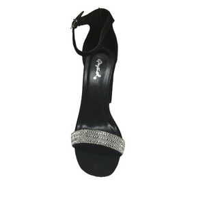 Qupid Elsi-10 Classic and Chic Toe Band High Heel with Ankle Strap Sandal
