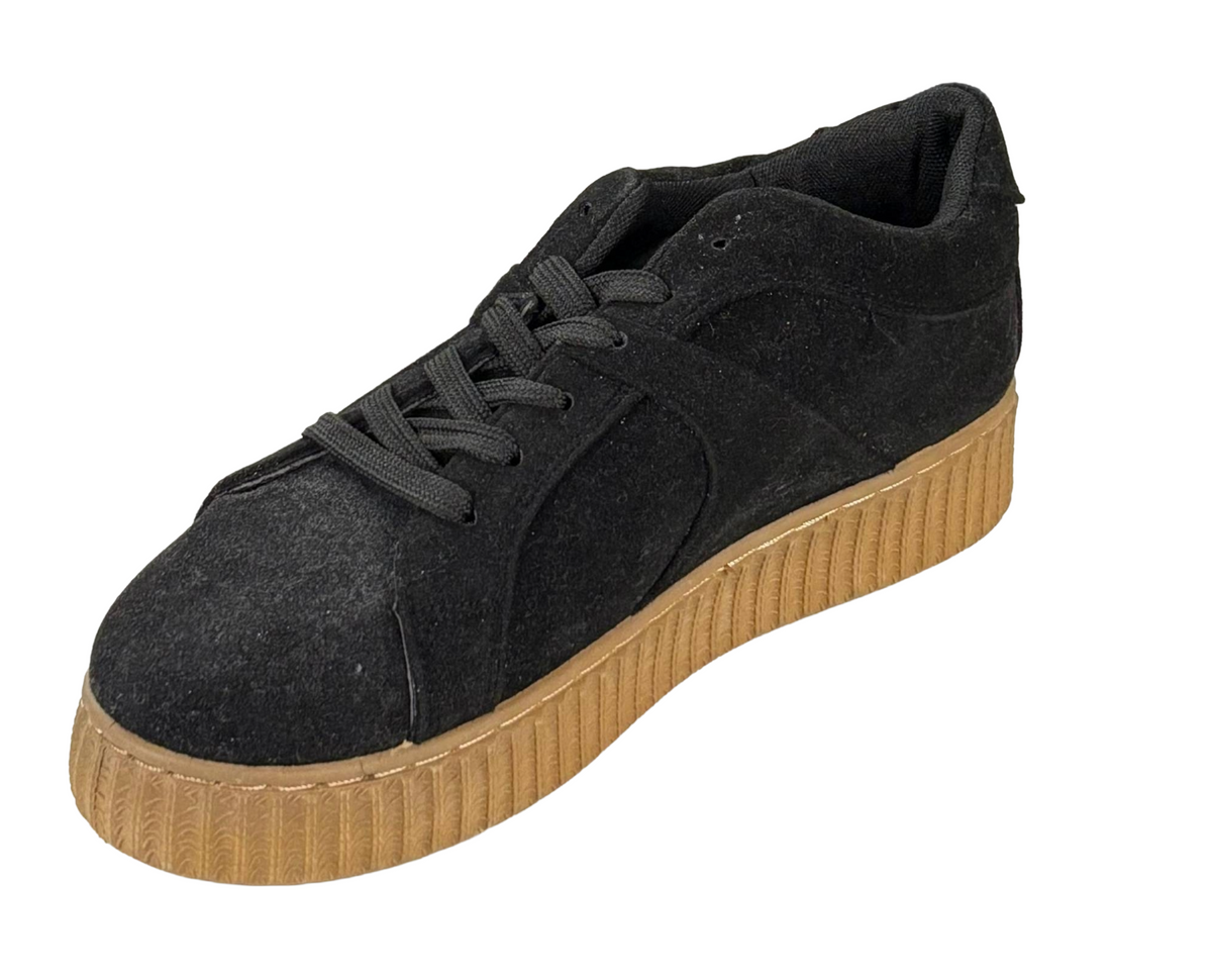 Qupid Rematch-04A Platform Sneakers Lace-Up Casual Shoes