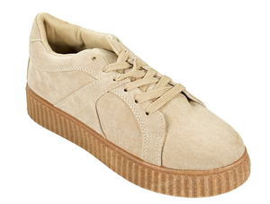 Qupid Rematch-04A Platform Sneakers Lace-Up Casual Shoes