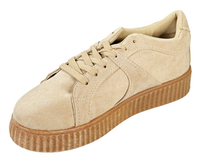 Qupid Rematch-04A Platform Sneakers Lace-Up Casual Shoes