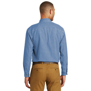 Port & Co Long Sleeve Value Denim Shirt