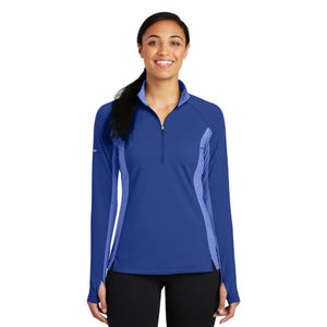 Sport-Tek Ladies Sport-Wick Stretch Contrast 1/2-Zip Pullover. LST854