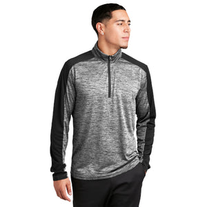 Sport-Tek PosiCharge Electric Heather Colorblock 1/4-Zip Pullover. ST397