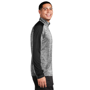 Sport-Tek PosiCharge Electric Heather Colorblock 1/4-Zip Pullover. ST397