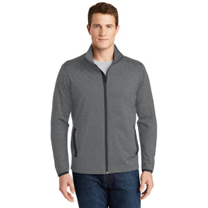 Sport-Tek Sport-Wick Stretch Contrast Full-Zip Jacket.  ST853