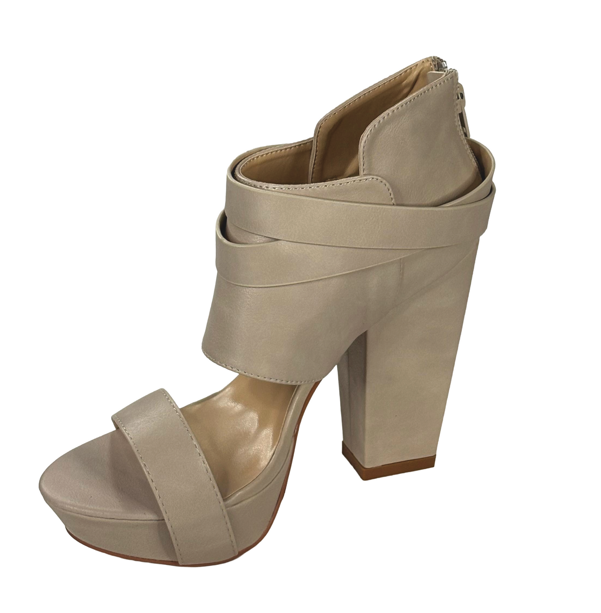 Adriana Sela-10 Women Platform Block Heel Sandal Ankle Strap