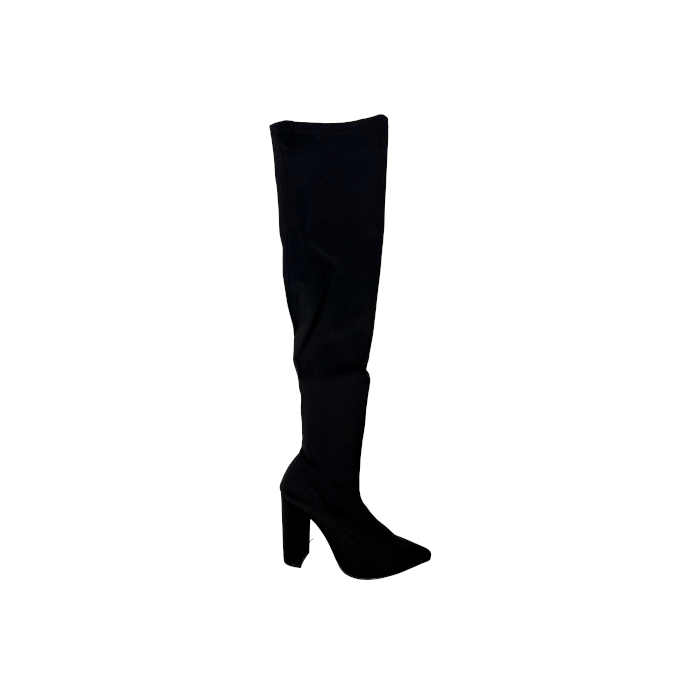Qupid Signal-20 Women's Stretch Thigh High Heel Boots