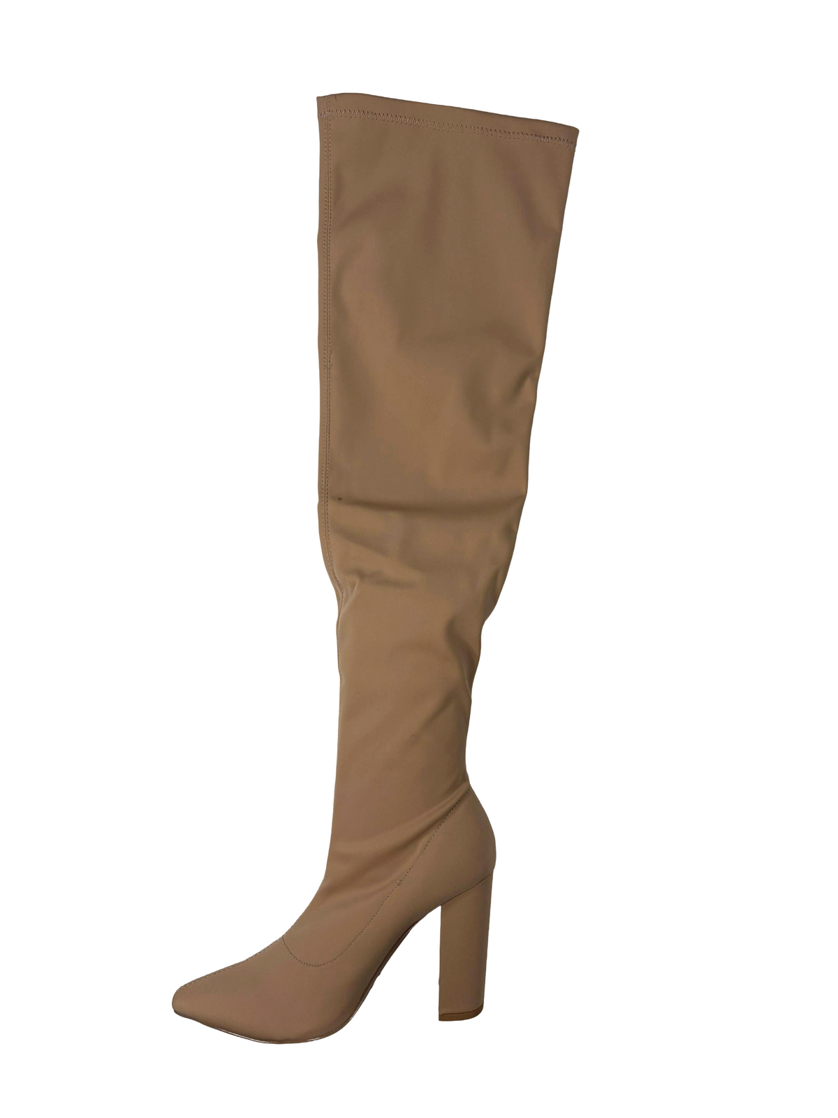 Qupid Signal-20 Women's Stretch Thigh High Heel Boots