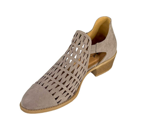 Qupid Sochi-101 Women's Cutout Ankle Bootie Heel