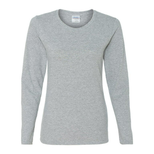 Gildan Ladies Heavy Cotton 100% Cotton Long Sleeve T-Shirt. 5400L